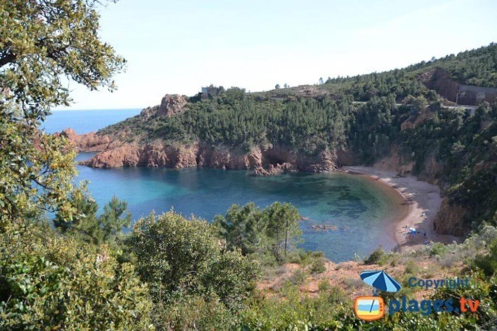 Villa A L'Etage Avec Piscine Proche Bord De Mer Saint-Raphaël Esterno foto
